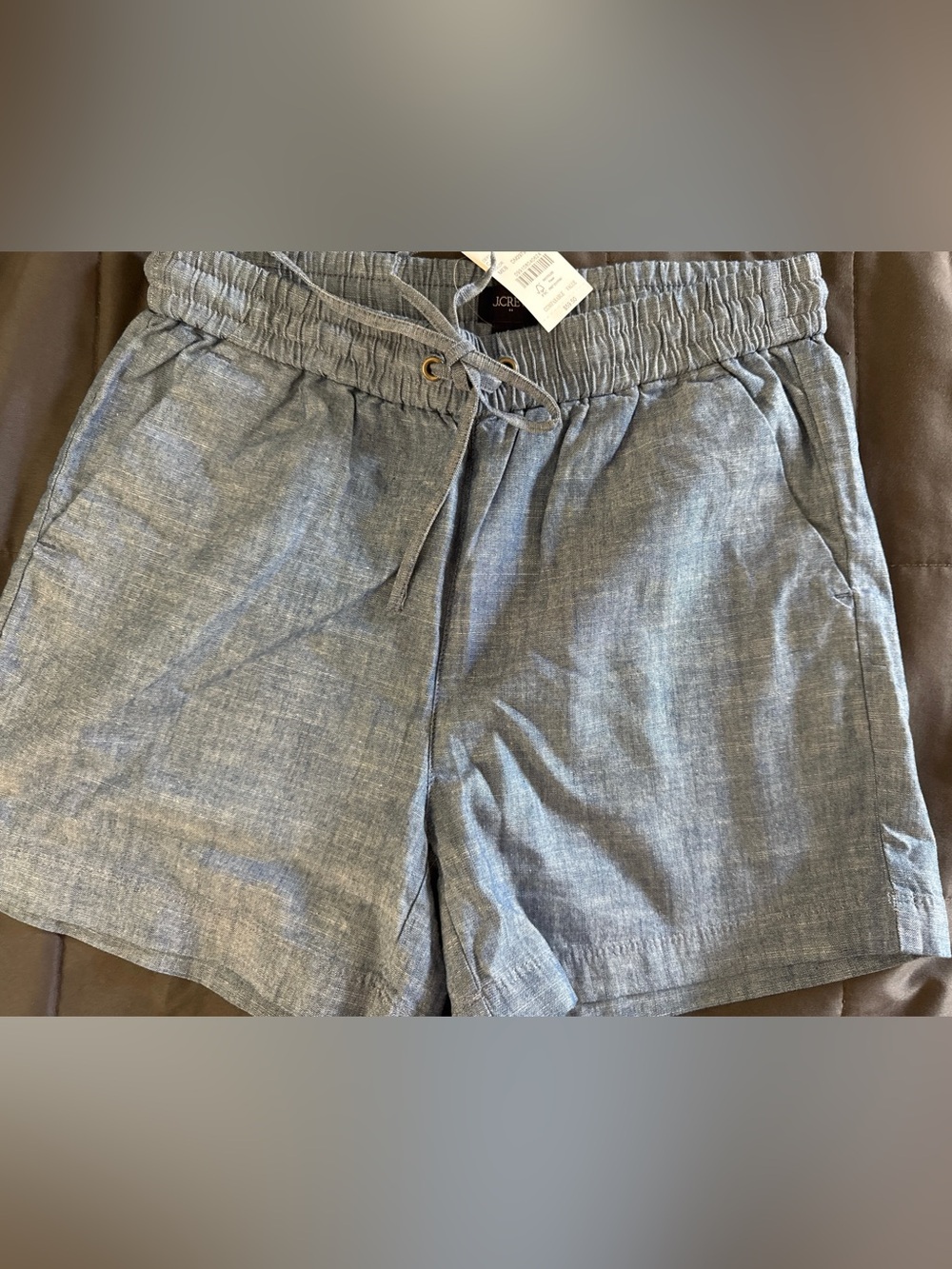 J. Crew Women’s Chambray Drawstring Shorts in Light Blue